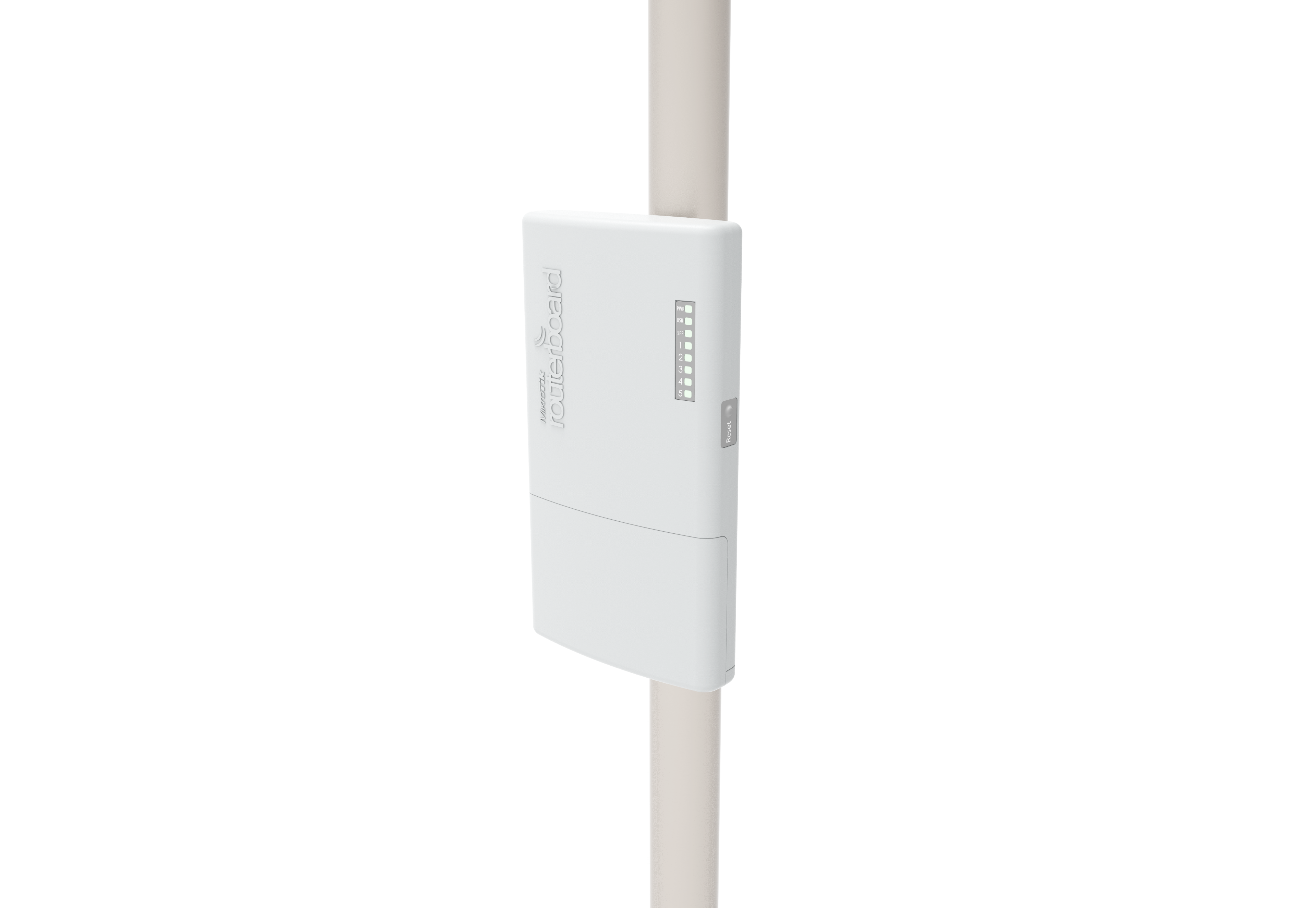 PowerBox Pro: Outdoor Wireless Router Weatherproof outdoor case 5 Gigabit Ethernet ports with PoE output SFP port for optical fiber connectivity Robust 800MHz CPU for advanced configurations Ideal for outdoor installations and harsh environments A rugged and reliable outdoor router for demanding applications. PowerBox Pro: Outdoor Wireless Router Weatherproof outdoor case 5 Gigabit Ethernet ports with PoE output SFP port for optical fiber connectivity Robust 800MHz CPU for advanced configurations Ideal for outdoor installations and harsh environments A rugged and reliable outdoor router for demanding applications.