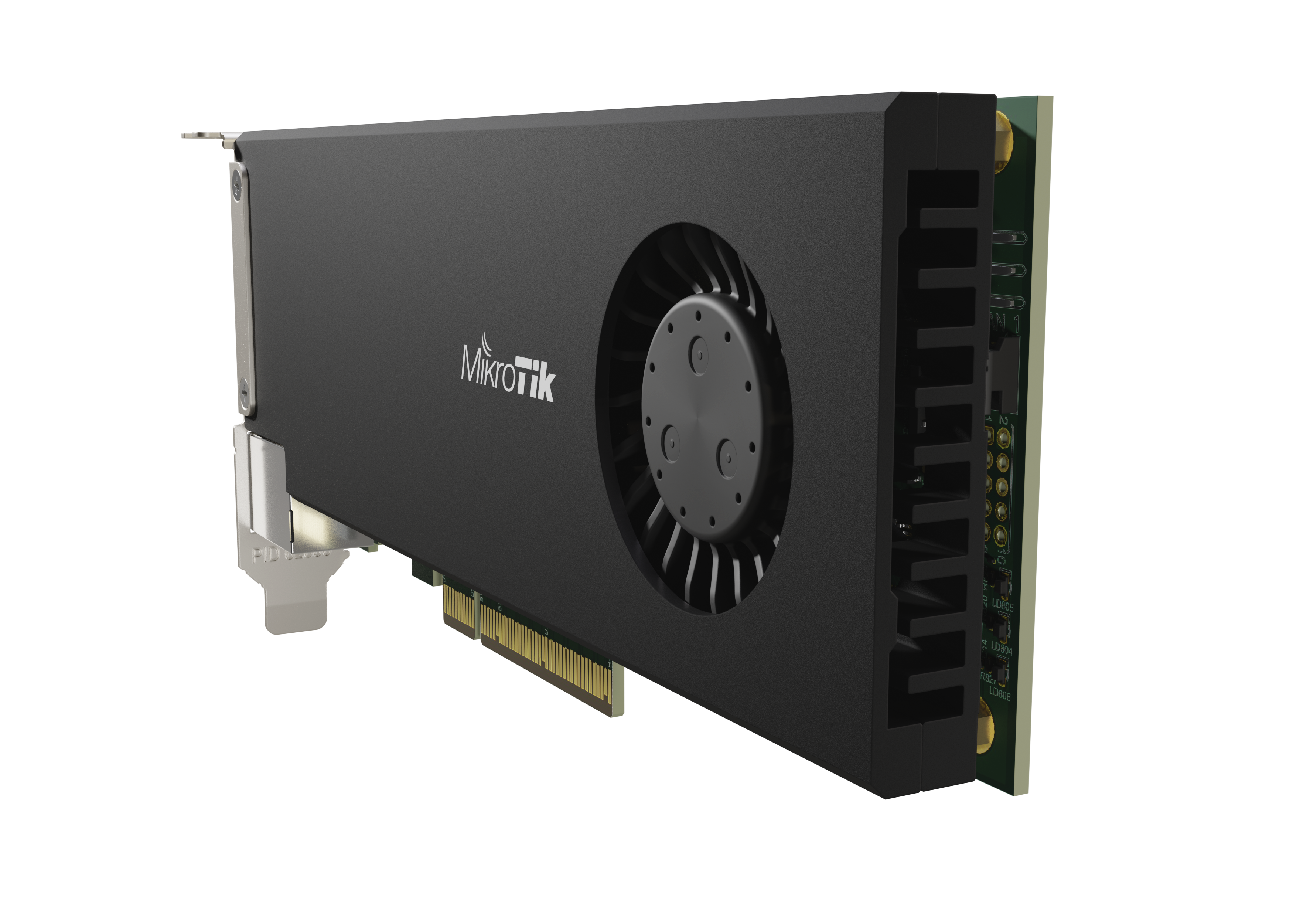 CCR2004: High-Speed PCIe Ethernet Adapter & Router 2x 25 Gigabit PCIe Ethernet adapter Fully-fledged router with RouterOS 4 virtual Ethernet interfaces Passthrough mode for wire-speed performance Powerful quad-core CPU, 4 GB RAM, 128 MB NAND storage Space-saving design for server rooms and data centers A revolutionary device combining high-speed networking and robust routing capabilities in a single PCIe card. CCR2004: High-Speed PCIe Ethernet Adapter & Router 2x 25 Gigabit PCIe Ethernet adapter Fully-fledged router with RouterOS 4 virtual Ethernet interfaces Passthrough mode for wire-speed performance Powerful quad-core CPU, 4 GB RAM, 128 MB NAND storage Space-saving design for server rooms and data centers A revolutionary device combining high-speed networking and robust routing capabilities in a single PCIe card.
