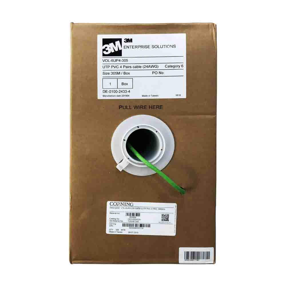 3M Volition Cat6 UTP Unshield Cable Roll, 305M 3M Volition Cat6 UTP Unshield Cable Roll, 305M