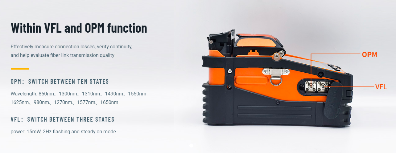 Experience high-end luxury with the Signalfire Fiber Splicer AI-9, a cutting-edge automatic fiber welding machine with advanced features like six-motor fiber core alignment, optical power, and red light detection. Enjoy fast welding and heating, high-resolution LCD screen, and exceptional performance in harsh environments Experience high-end luxury with the Signalfire Fiber Splicer AI-9, a cutting-edge automatic fiber welding machine with advanced features like six-motor fiber core alignment, optical power, and red light detection. Enjoy fast welding and heating, high-resolution LCD screen, and exceptional performance in harsh environments