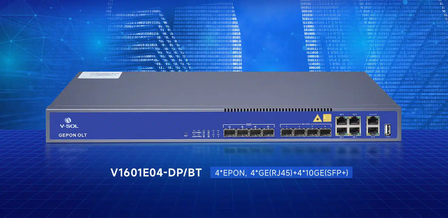 4 Port EPON OLT (V1601E04-DP/BT) 4 Port EPON OLT (V1601E04-DP/BT)