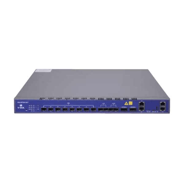 8 Port 10G EPON OLT Model: V3600D8 Spec: 8*10G EPON+2*10GE(SFP+)+2*25GE(SFP28)+2*100GE(QSFP28) Weight: 3.9kg 8 Port 10G EPON OLT Model: V3600D8 Spec: 8*10G EPON+2*10GE(SFP+)+2*25GE(SFP28)+2*100GE(QSFP28) Weight: 3.9kg