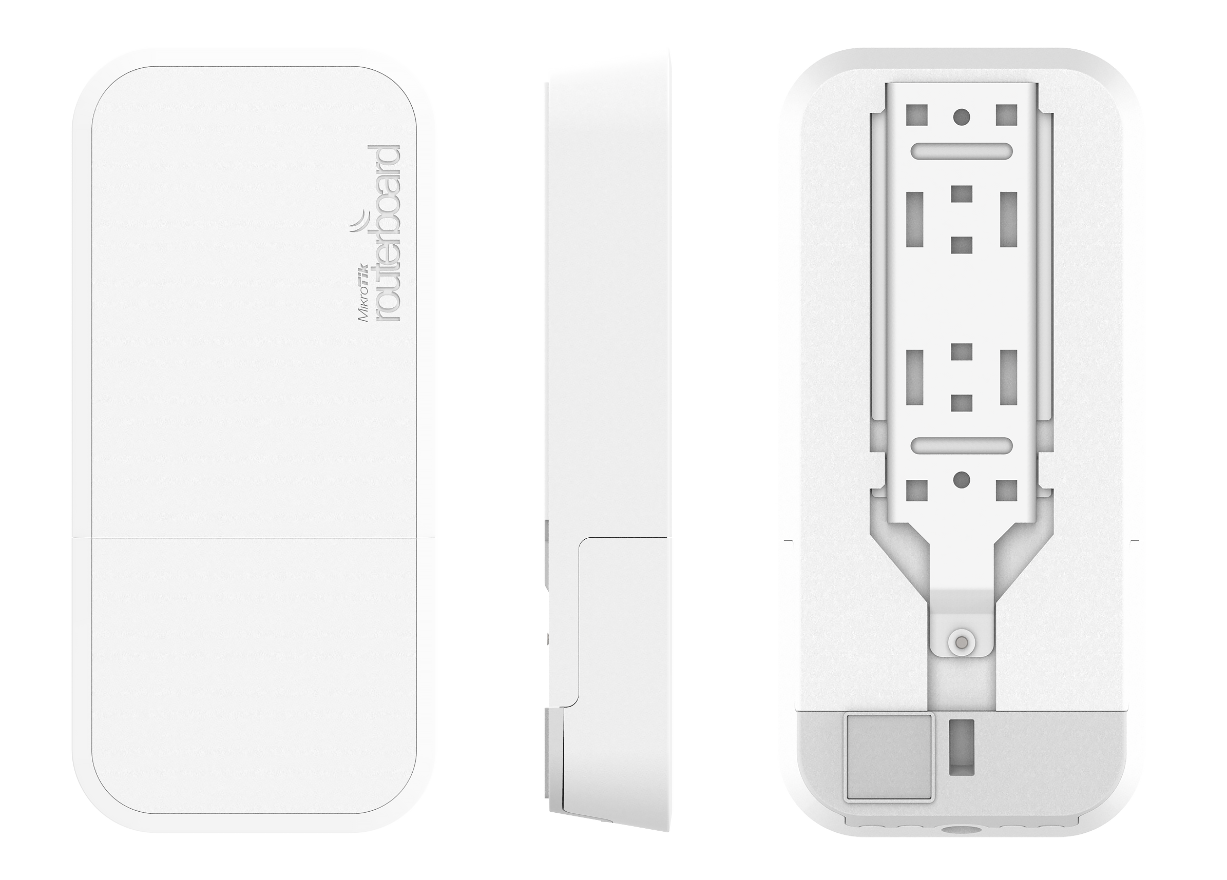 wAP 60G AP 60 GHz Base Station with Phase array 60° beamforming Integrated antenna, 716 Mhz CPU, 256 MB RAM, PSU and PoE, RouterOS L4