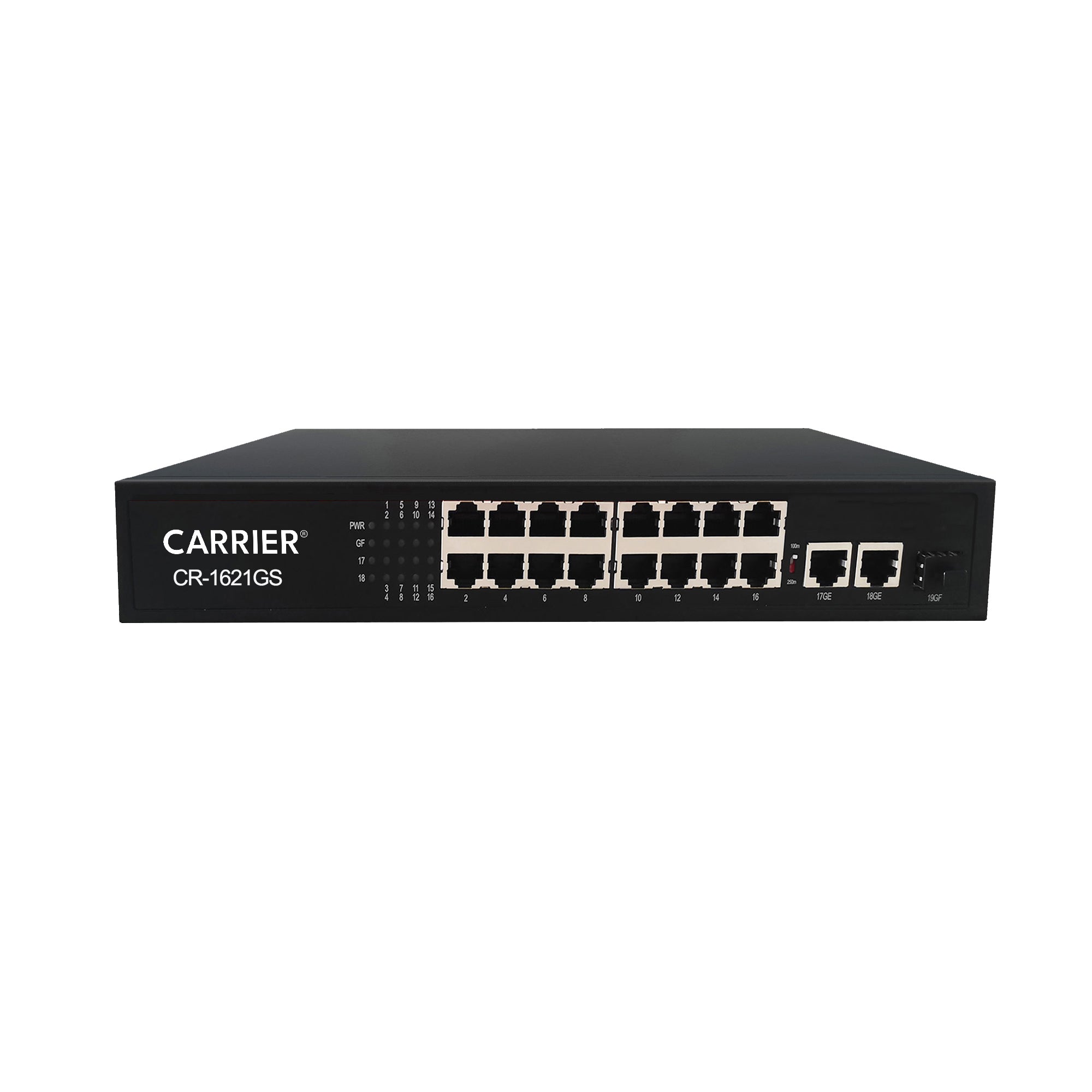 Carrier 16Port POE Switch 10/100 UPLINK (CR-1621GS-200)