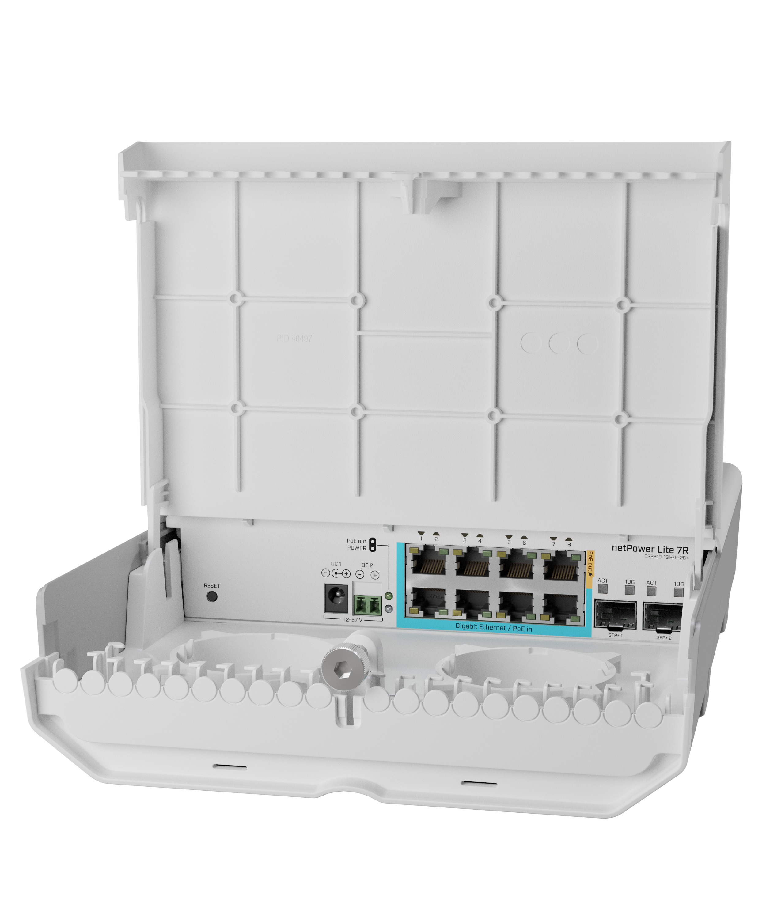 Cost-effective fiber networking solution for ISPs. netPower Lite 7R switch offers easy deployment, multiple power options, and high-performance capabilities for delivering high-speed internet to individual apartments