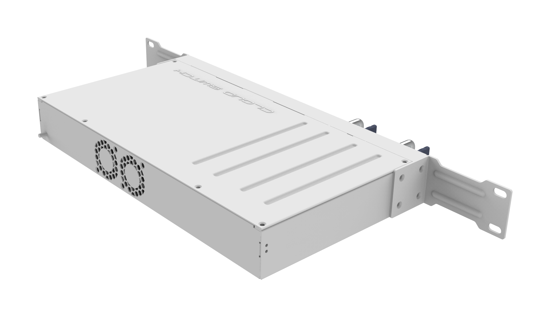 CRS504-4XQ-IN Your most affordable, compact, energy-efficient doorway to the world of 100 Gigabit networking. This switch is the next step in upgrading existing 10 or 25 Gigabit networks. Multiple powering options, dual hot-swap power supplies.