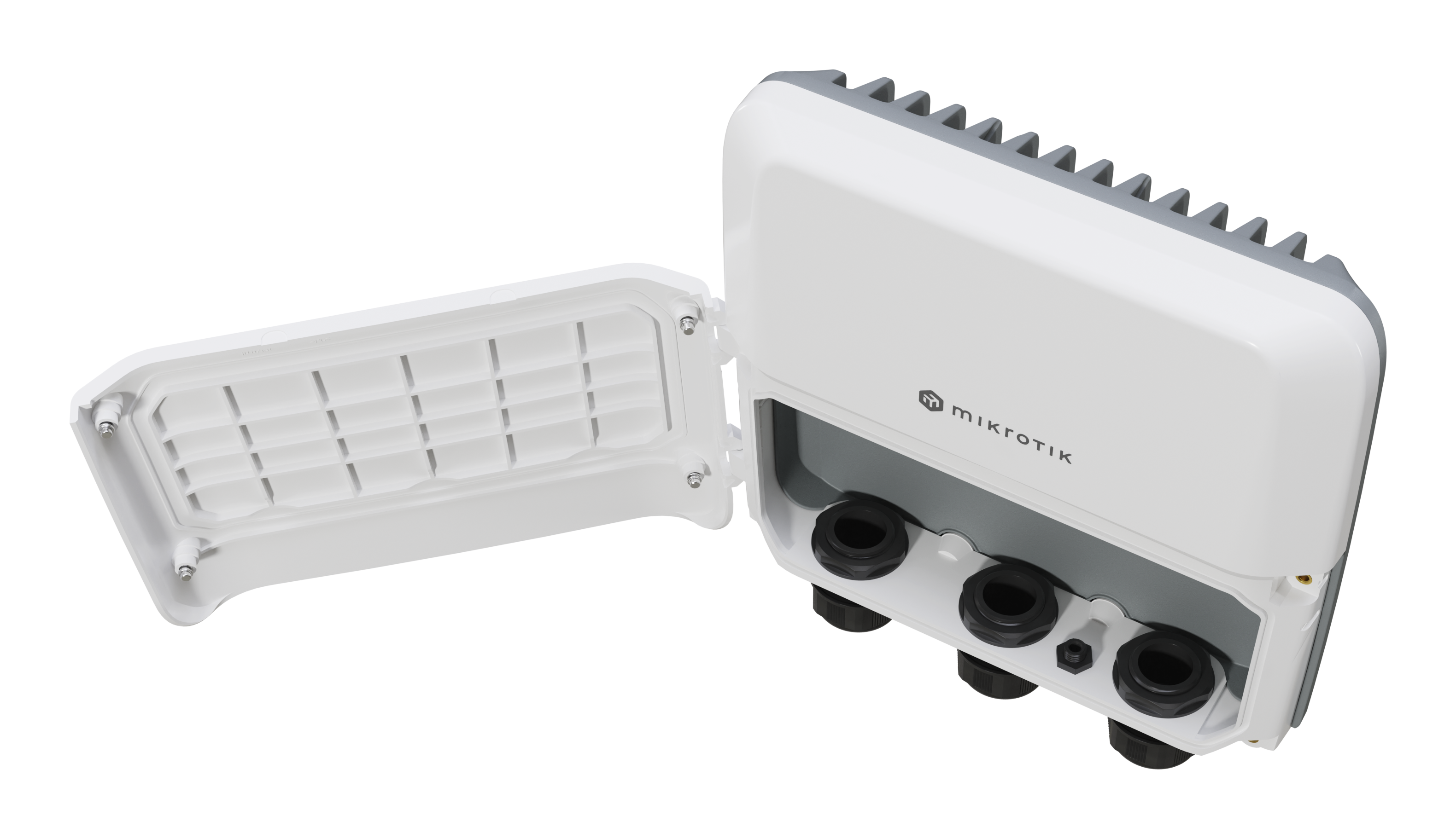 RB5009UPr+S+OUT An outdoor version of our best-selling heavy-duty PoE router. Extensive power redundancy for the best price! 7x Gigabit Ethernet ports, 1x 2.5 Gigabit Ethernet, 10G SFP+, 1GB of RAM, 1GB NAND, modern quad-core CPU, 9 (!) powering options, durable IP66 waterproof enclosure.