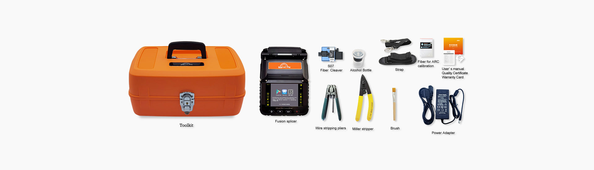 Signal Fire AI-6A: Advanced Six-Motor Optical Fiber Fusion Splicer