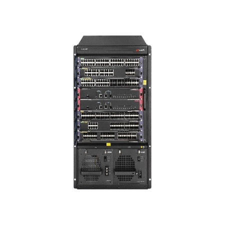 A black Cisco Nexus 9400 high-density network switch server in a standard rack-mount form factor, shown from the front on a plain white background.