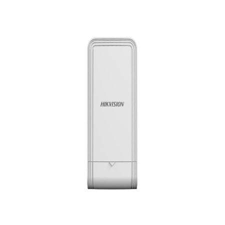 A Hikvision white wireless access point shown from the front against a solid white background.