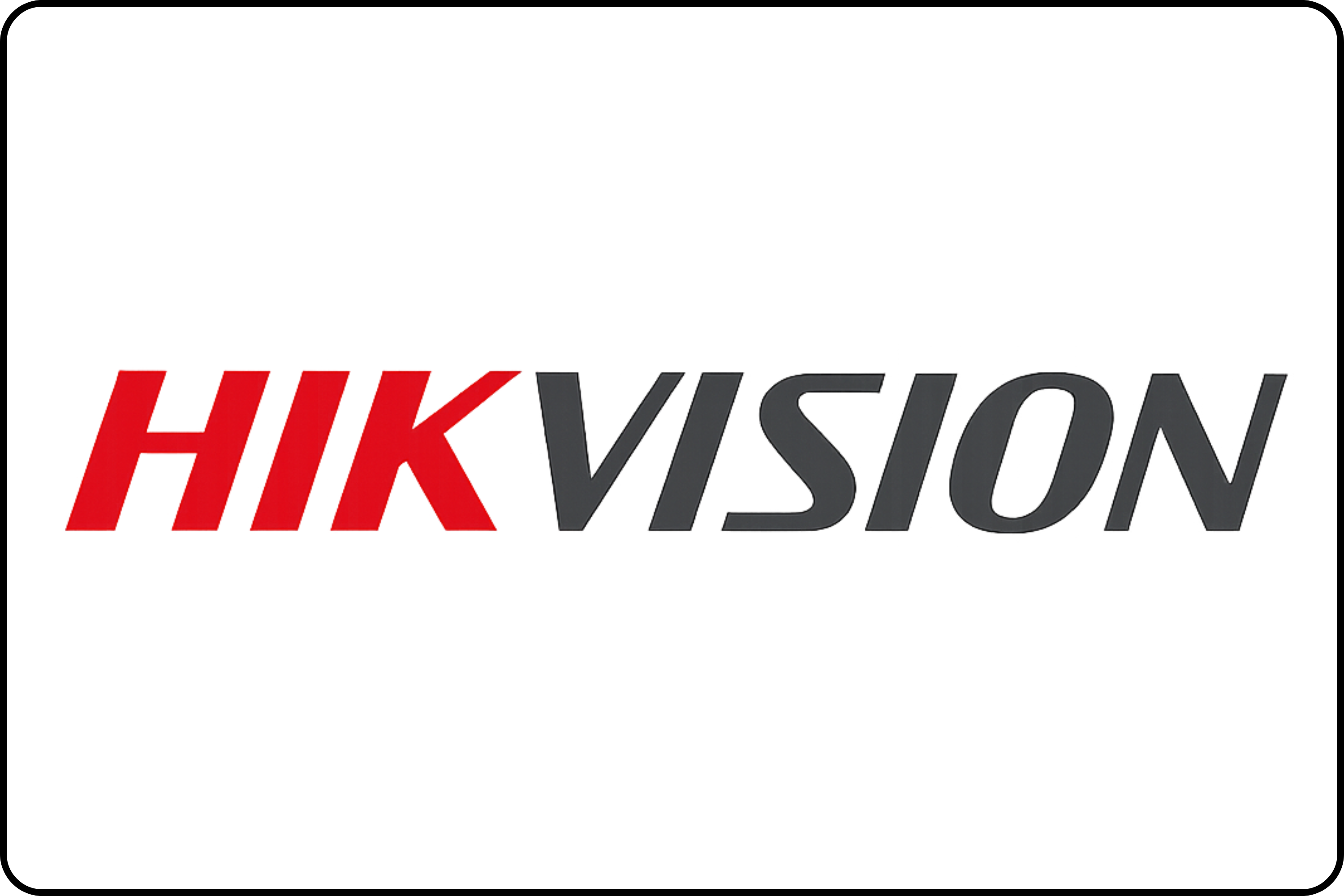 HIKVISION logo on a white background