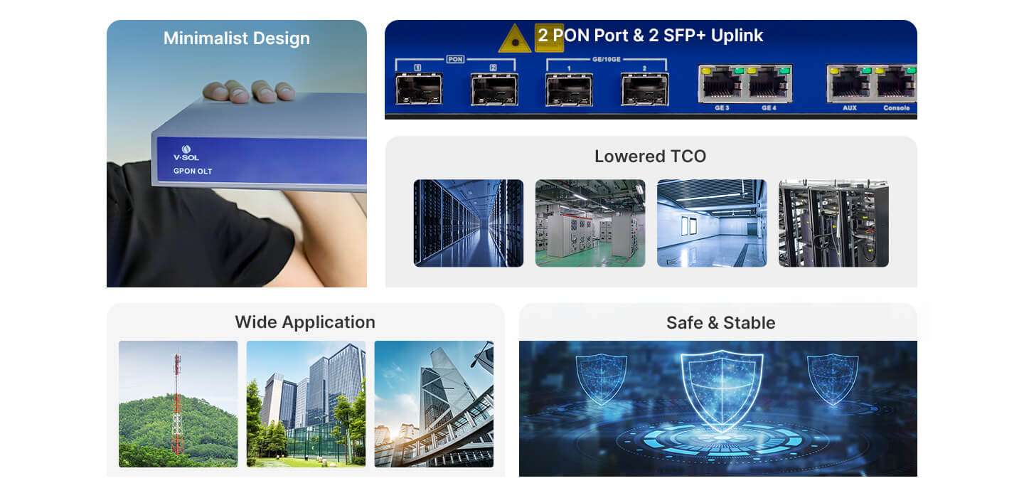 2 Port GPON OLT ( V1600GT )